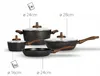 Smile MGK-24 7-piece cookware set with deep frying pan Anteprima dell’immagine prodotto 8