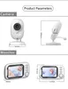 Babyphone mit 3,5-Zoll-LCD, 2-Wege-Audio, Produktbild-Vorschau 9