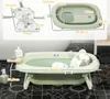 AIYAPLAY 2er -Set Babybadewanne, faltbar Baby Bathtub mit Produktbild-Vorschau 3