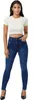 Tazzio Damen Skinny Fit High Waist Jeans F101 (Dunkelblau, Produktbild-Vorschau 2