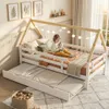 Flieks Kinderbett 90x200cm mit Lattenrost, Hausbett Produktbild-Vorschau 2