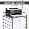 COSTWAY Rollcontainer Rollwagen mit Schubladen Badrollwagen Produktbild-Vorschau 5