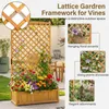 KOMFOTTEU Blumenkasten mit Rankgitter, Hochbeet mit Produktbild-Vorschau 3