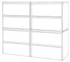 STIV Furniture | 4-piece shoe rack with recesses | Wotan | Voir les images du produit 6