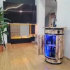 Holzfassbar mit RGB-LED-Aufsatz zur Lagerung von Alkohol Produktbild-Vorschau 10