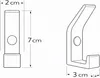 Eleganter schwarzer Metall-Wandhaken für Handtücher – Produktbild-Vorschau 6