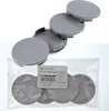 4X 59mm Nabenkappen Felgen Deckel Kappen Grau Flach Produktbild-Vorschau 1