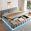 A modern bedroom with a large storage bed. Anteprima dell’immagine prodotto