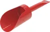 A red metal trowel or scoop is shown against a white background. Produktbild-Vorschau