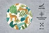 MuchoWow® Mauspad Mousepad Dschungel - Leopard - Pflanzen - Produktbild-Vorschau 2