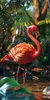 FEBE Strandtuch XXL 100x180 cm Flamingo Badetuch Groß 100% Produktbild-Vorschau 1