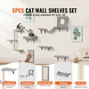 SucceBuy Wandregal-Set für Katzen, Katzenwand-Sitzstangen Produktbild-Vorschau 2