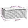 12-tlg. Garten-Lounge-Set mit Kissen Braun Poly Rattan Produktbild-Vorschau 10