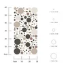 Muralo nástenné tetovanie nálepka na stenu farebné DOTS Náhľad obrázku produktu 3