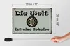Holzschild Spruch 30x20cm Darts die Welt ist eine Scheibe Produktbild-Vorschau 5