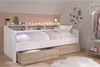 Lit Banquette 2 Tiroirs, 90 x 200/190 cm, MDF,Reproduction Voir les images du produit 3
