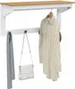 vidaXL Appendiabiti HILL, bianco e color miele, 90 x 35 x Anteprima dell’immagine prodotto 3
