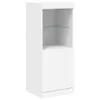 A white cabinet with a glass shelf inside. Anteprima dell’immagine prodotto