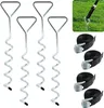 Jayseuw 4x zemní kotva trampolína 40cm 5 cívek Nastavitelné Náhled obrázku produktu 1