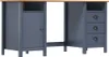 vidaXL Schreibtisch Hill Grau 150x50x74 cm Massivholz Produktbild-Vorschau 8