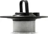 A close-up studio shot of a black and silver ash vacuum cleaner filter with a handle. Náhľad obrázku produktu