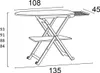 ARREDAMENTI STIROCOMODO Ironing Board - 135 x 45 cm  Brown Anteprima dell’immagine prodotto 6