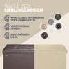 CASARIA® Sitzbank mit Stauraum Faltbar Braun 80x40x40cm Produktbild-Vorschau 7