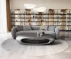 DELIFE Couchtisch Sinor 140x65 cm Metallic Silber Produktbild-Vorschau 2