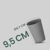 Gobelets en plastique - réutilisables gris 0,2 L, lot de 8 Voir les images du produit 2