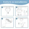ZMH LED Deckenleuchte Deckenstrahler 1 Flammig Deckenspots Produktbild-Vorschau 6