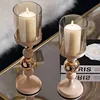 Mauro Ferretti Set de 2 Bougeoirs Glassy Rose Ø 10x32/36 cm Voir les images du produit 2