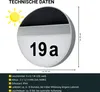 MeLiTec Solar-Hausnummer SH06, moderne LED-beleuchtete Produktbild-Vorschau 5