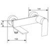 Mexen Zero R70 Badewannenset, Schwarz - 71103R70-70 Produktbild-Vorschau 3