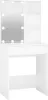 A white vanity table with a mirror and shelves. Náhled obrázku produktu