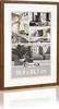 A framed poster with multiple interior design images, displayed on a white background. Produktbild-Vorschau
