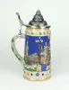 Bierkrug mit Deckel Hamburg Wahrzeichen hellblau 24 cm 0,5 Produktbild-Vorschau 2