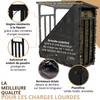 Étagère extérieure pour bois de cheminée Métal GALVANISÉ Voir les images du produit 6