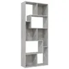 vidaXL Regál betón sivý 67x24x161 cm materiál na báze dreva Náhľad obrázku produktu 12