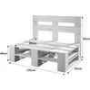 Lermowood Palettenmöbel Mp Bank 120 x 80 x 40 cm Natur | Produktbild-Vorschau 3