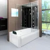 Dusche Wanne Kombination K05-L31 Duschkabine 180x90 cm Produktbild-Vorschau 2
