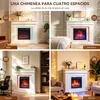 HOMAVO chimenea eléctrica ambiental – chimenea eléctrica Vista previa de la imagen del producto 5