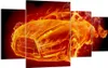 Bild auf Leinwand - Leinwandbild - Auto Flammen Räder - Produktbild-Vorschau 1