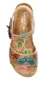Laura Vita Damen Sandalette Boho Leder mit Lasercut und Produktbild-Vorschau 2
