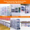 20 Stück Schuhorganizer Kunststoff Transparent Faltbare Produktbild-Vorschau 5