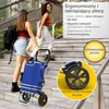 Składany wózek na zakupy ELONEO, wózek na zakupy z komorą Podgląd zdjęcia produktu 6