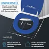 SANILO® WC sedadlo s automatickým spúšťaním a rýchlym Náhľad obrázku produktu 4