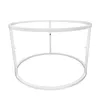 A white metal table base on a white background. Náhľad obrázku produktu