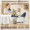 Hochstuhl Baby 2 in 1 mit Rollen, Höhenverstellbar Produktbild-Vorschau 3