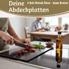 LS-LebenStil 2´er Set ESG Glas Herdabdeckplatten Schiefer Produktbild-Vorschau 7