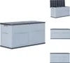 vidaXL Skrzynia ogrodowa 320 L szaro-czarna - Skrzynie Podgląd zdjęcia produktu 1